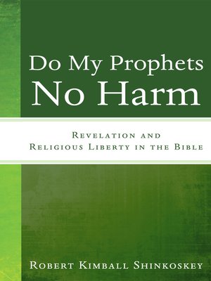 cover image of Do My Prophets No Harm